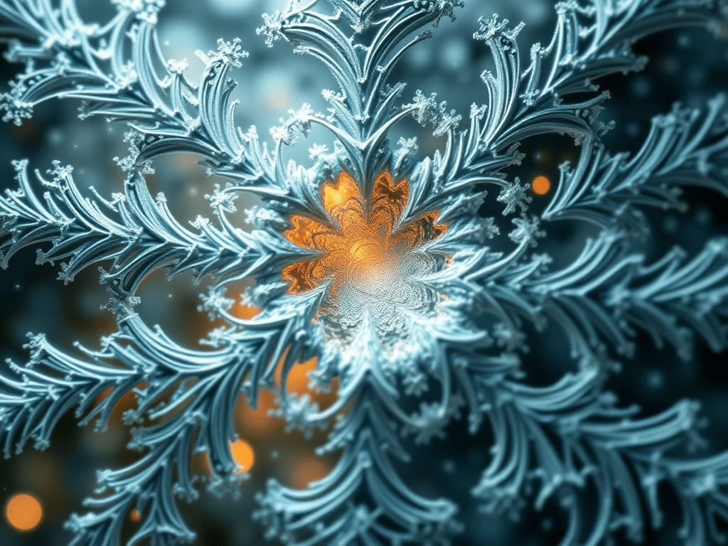 The beauty of snow leading to contemplations on nature of&nbsp;duality